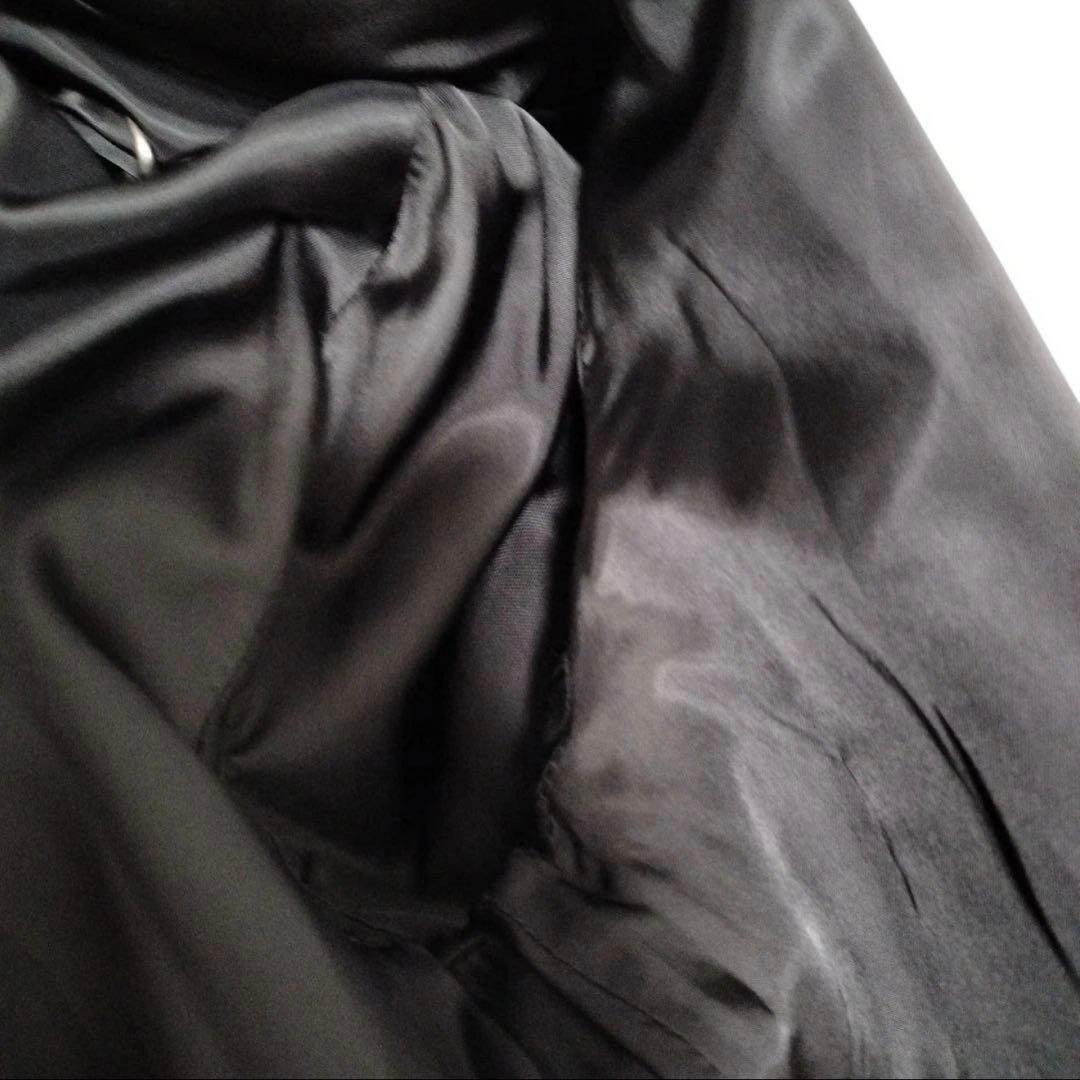 Theory　セオリー　メンズ　ステンカラーコート　黒　40 （L）ダブルジップ