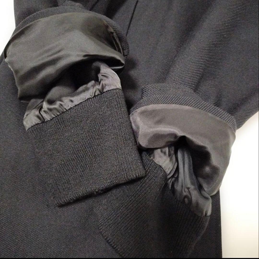 Theory　セオリー　メンズ　ステンカラーコート　黒　40 （L）ダブルジップ