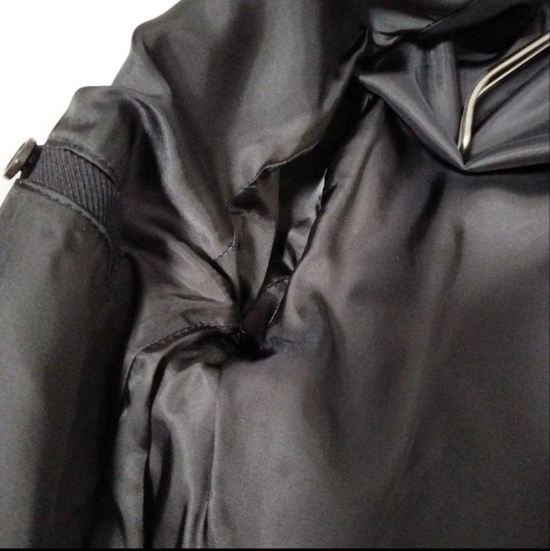 Theory　セオリー　メンズ　ステンカラーコート　黒　40 （L）ダブルジップ