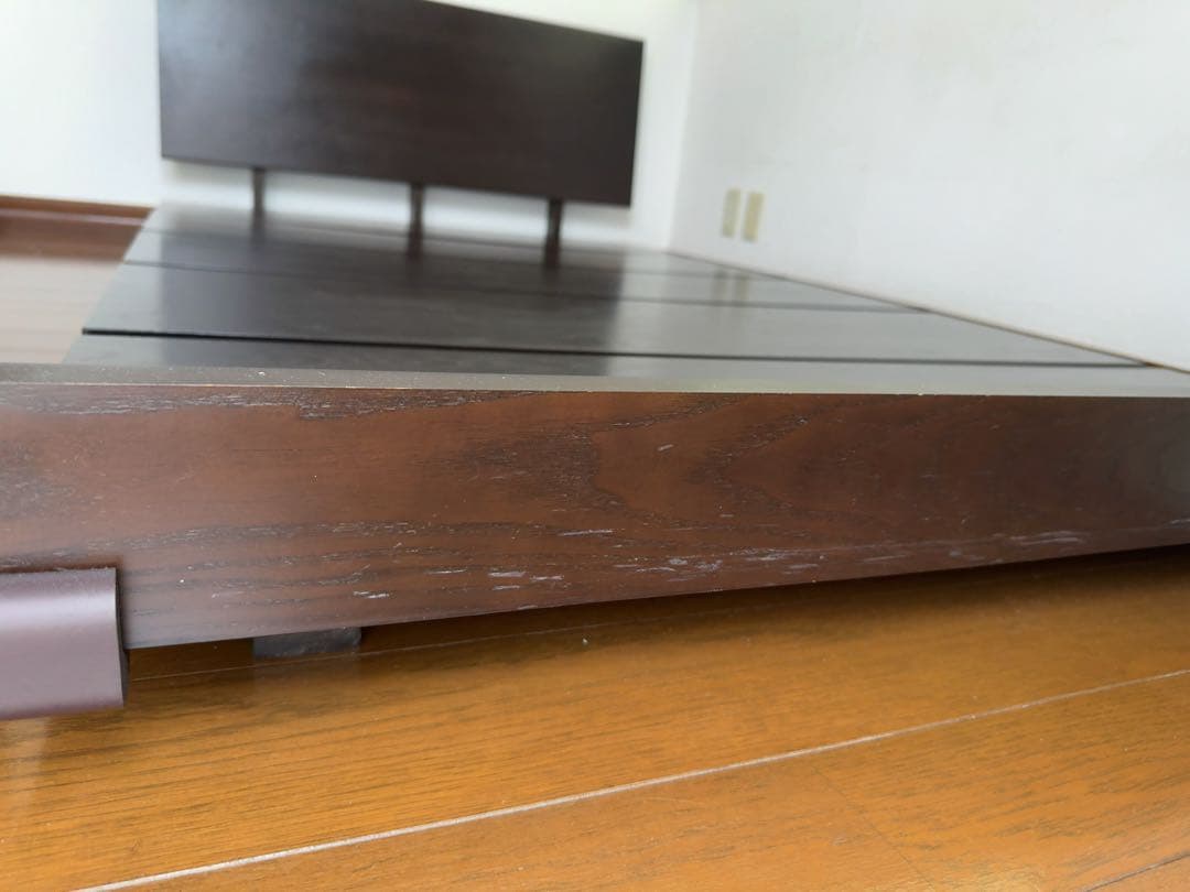 引き取り限定★セミダブル　ローベッド⭐︎ウォールナット