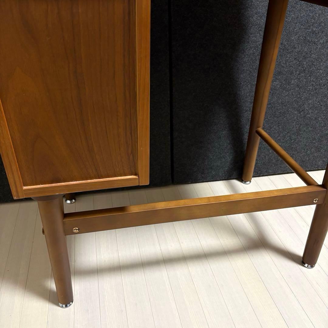 emo エモ ドレッサー 鏡台 スツール 丸椅子 化粧台 コンパクト　天然木