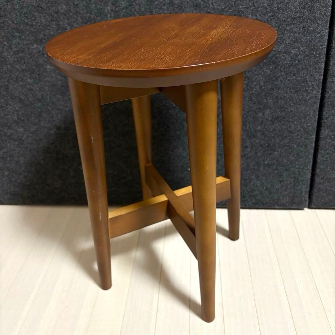 emo エモ ドレッサー 鏡台 スツール 丸椅子 化粧台 コンパクト　天然木