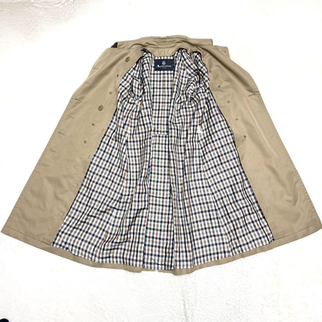 タグ付✨ アクアスキュータム ジョンストンズ ライナー付 トレンチコート M