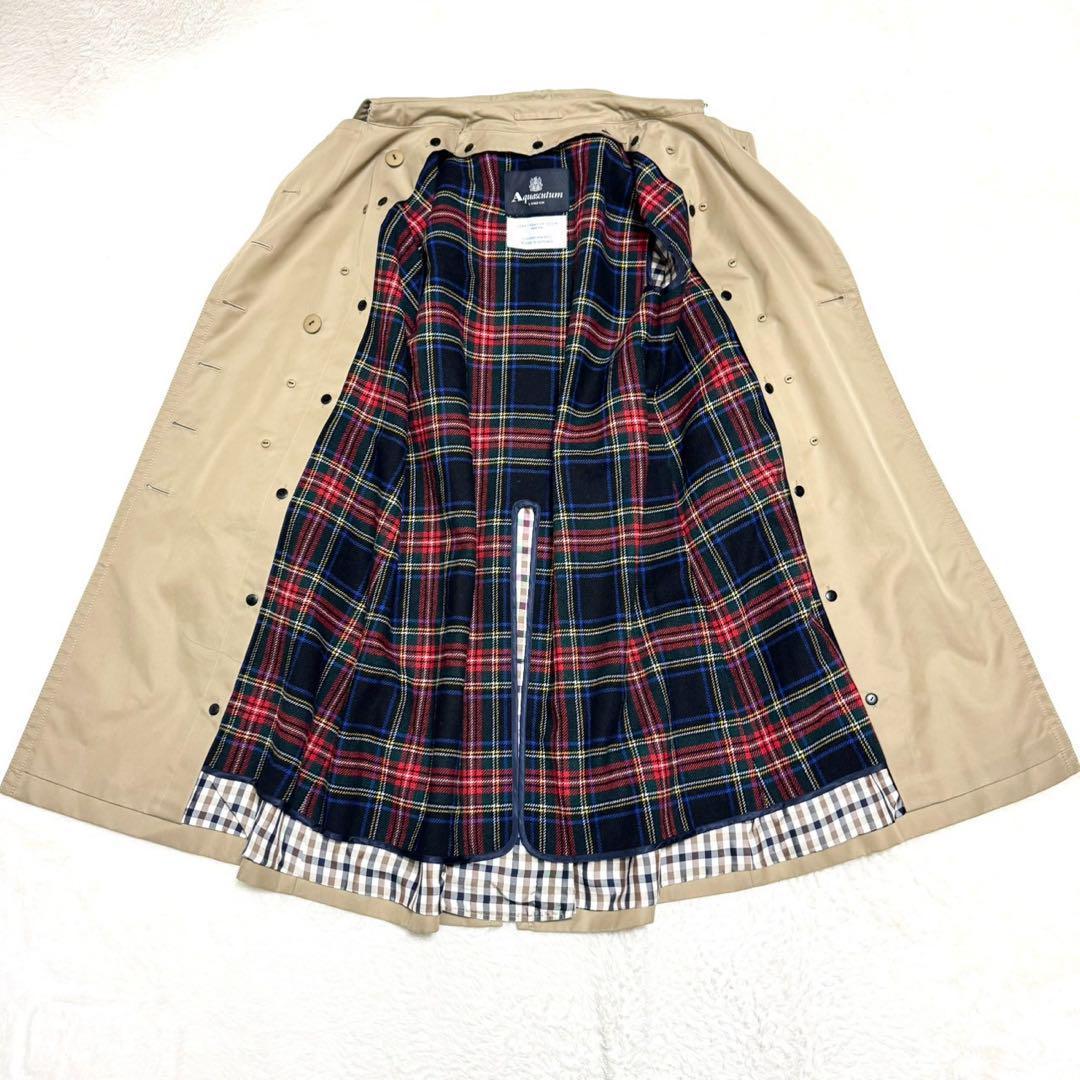 タグ付✨ アクアスキュータム ジョンストンズ ライナー付 トレンチコート M