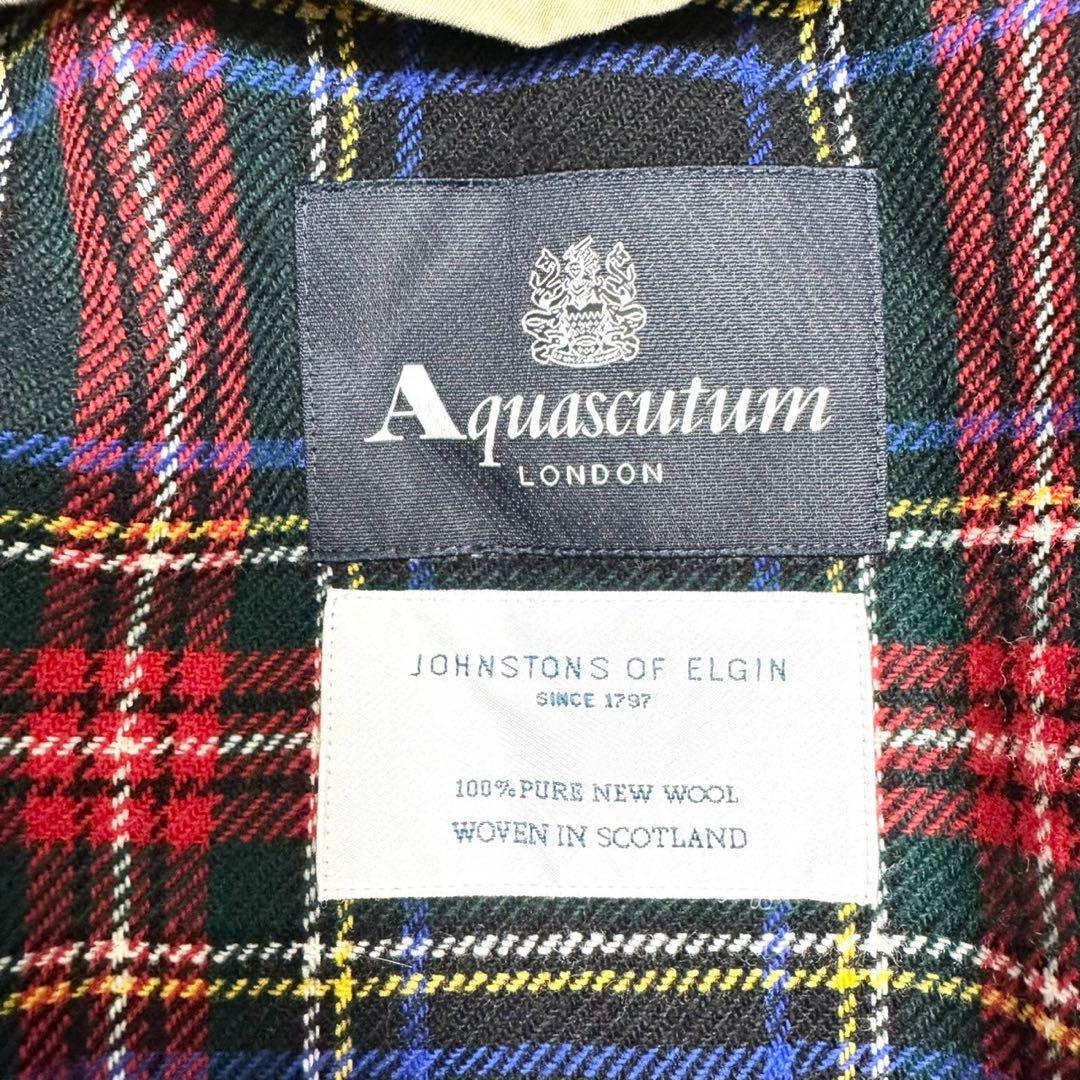 タグ付✨ アクアスキュータム ジョンストンズ ライナー付 トレンチコート M