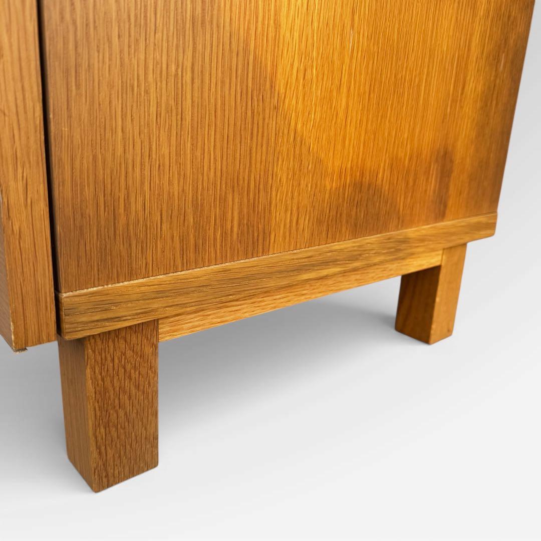 無印良品 木製キャビネット 木扉 オーク材 幅80cm 脚付