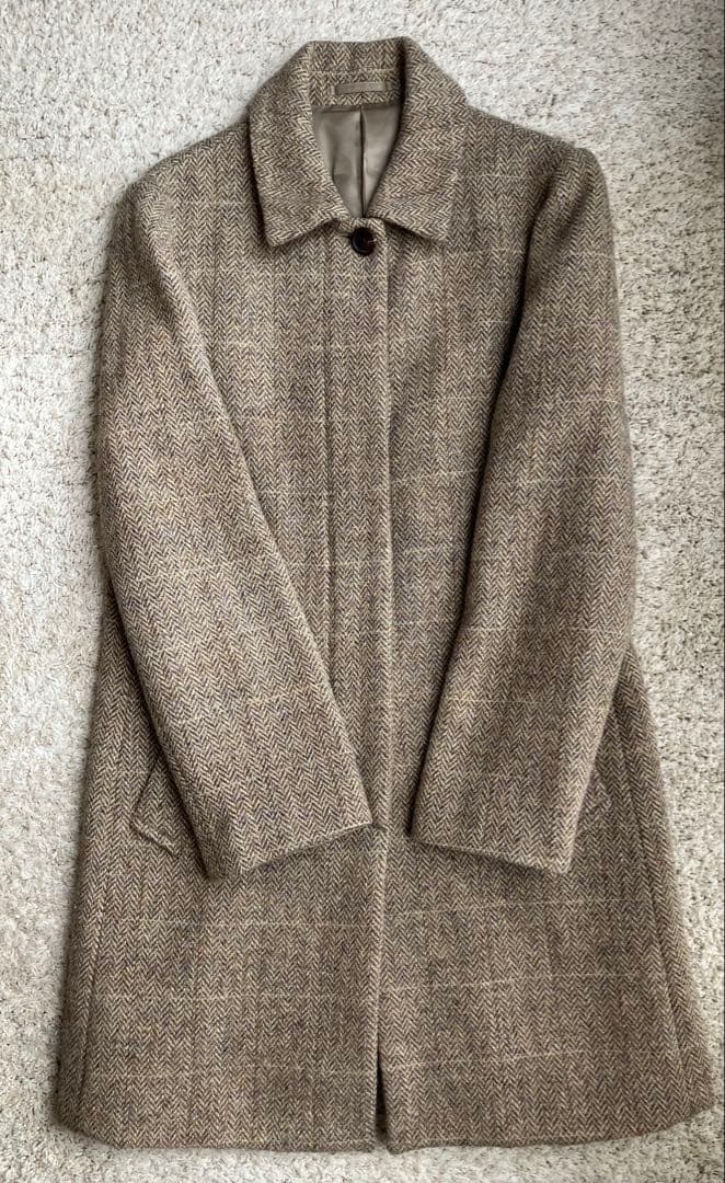 マーガレットハウエル × ハリスツイード コラボ　ロングコート　ヘリンボーン