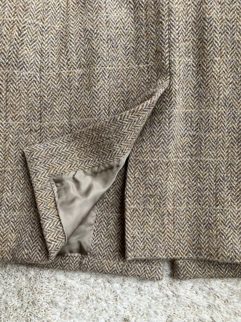 マーガレットハウエル × ハリスツイード コラボ　ロングコート　ヘリンボーン