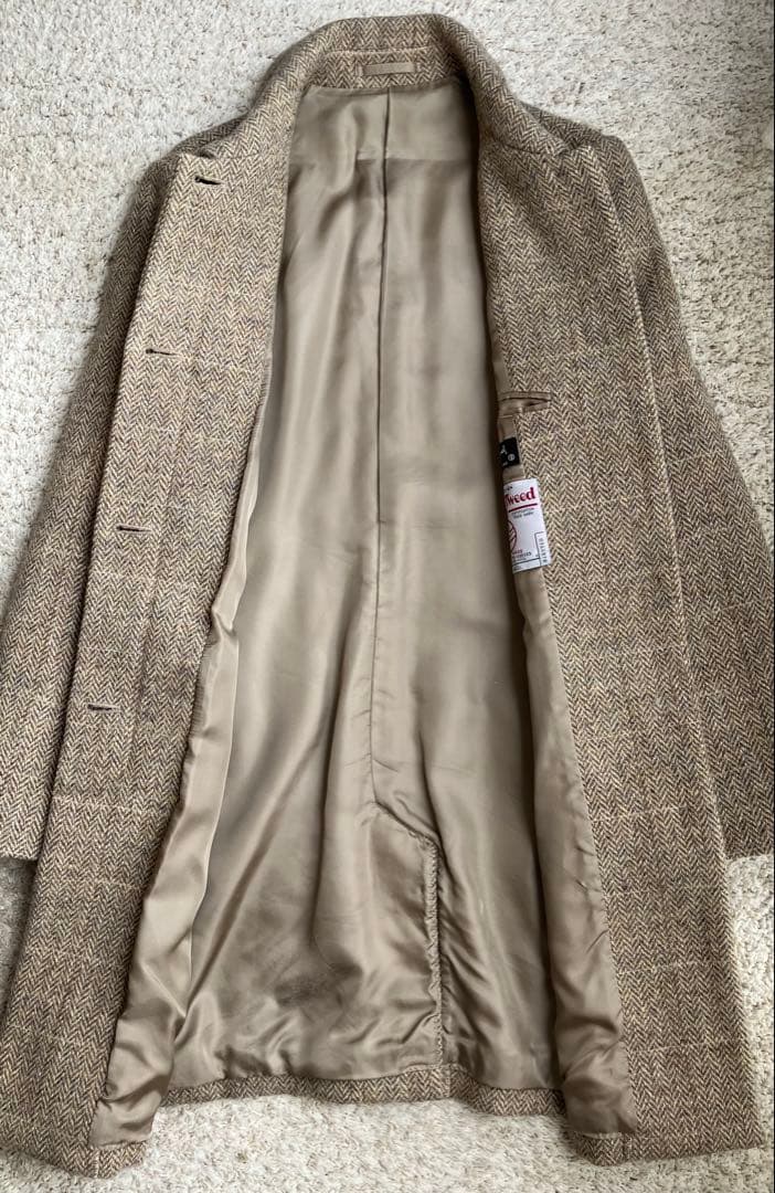 マーガレットハウエル × ハリスツイード コラボ　ロングコート　ヘリンボーン