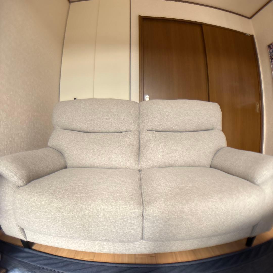 ニトリ MK02 2人掛けソファ グレー｜送料18,500円込・たのメル便