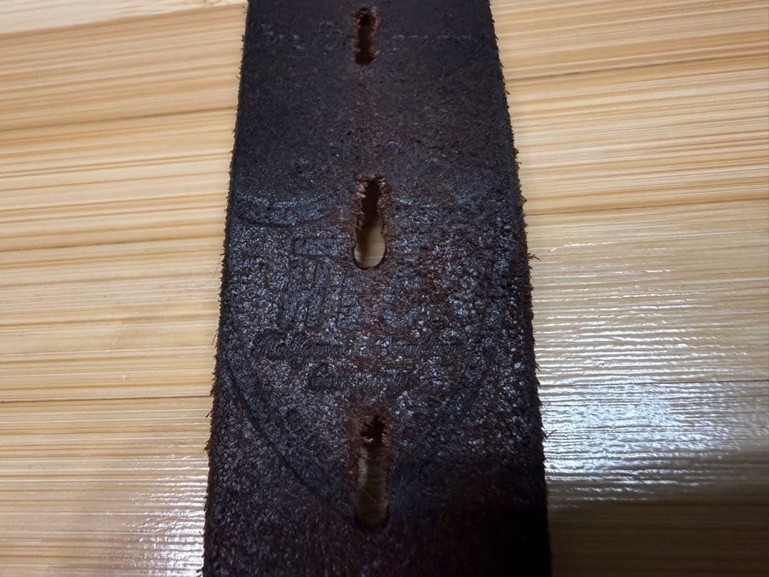 ⭐️美品⭐️HTC⭐️ネイティブ⭐️ブラススタッズ⭐️ダークブラウンレザー⭐️34インチ