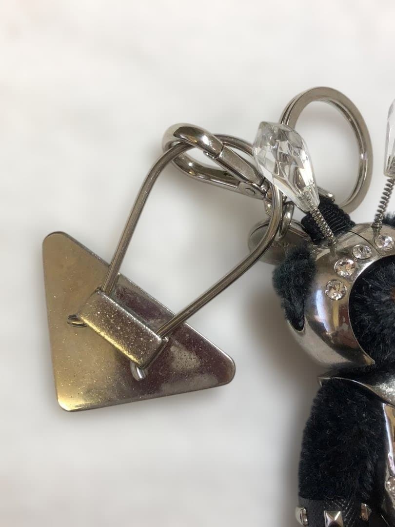 PRADA プラダ ロボット キーホルダー バッグチャーム 大型キーリング付