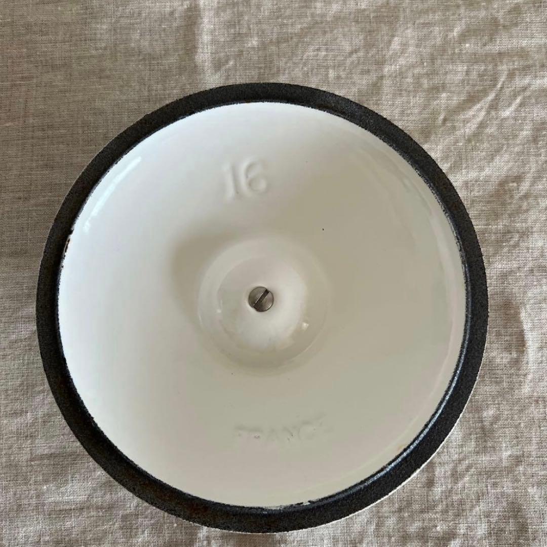 ル・クルーゼ フォンデュ鍋　　　　　　　　　　　　エンツォ マリ　 ホワイト