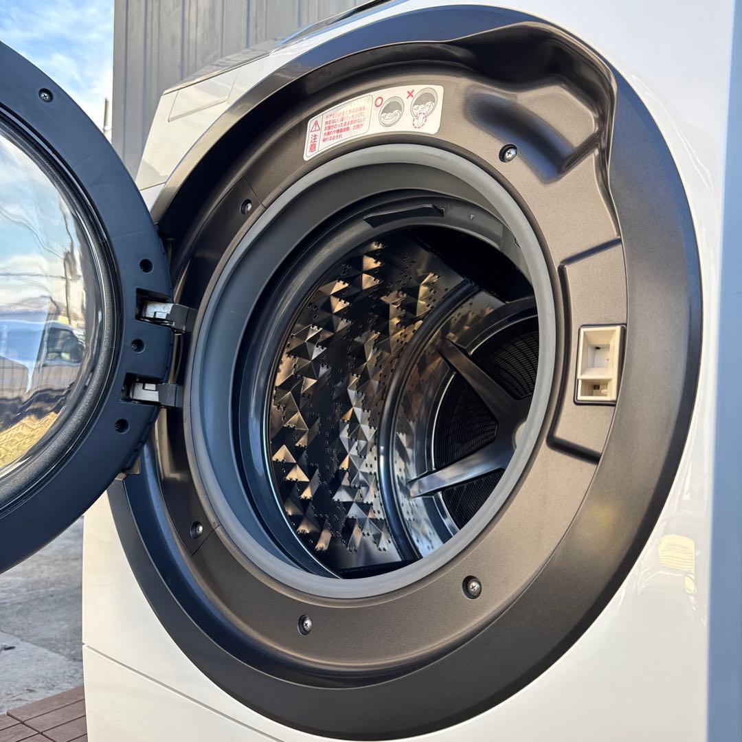 送料込 Panasonic ドラム式洗濯乾燥機10kg/6kg インテリアドラム