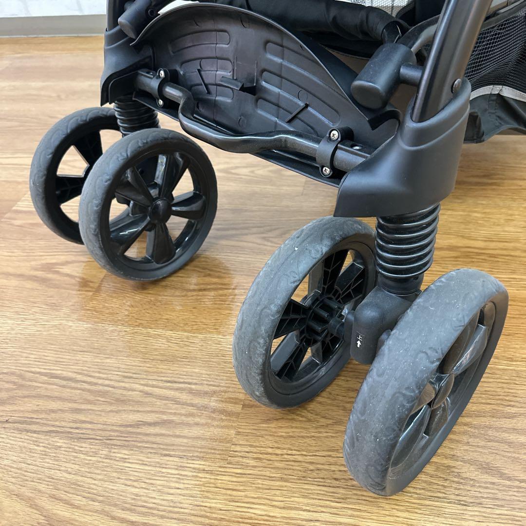 KATOJI 二人でゴーDX ブラック 2人乗りベビーカー