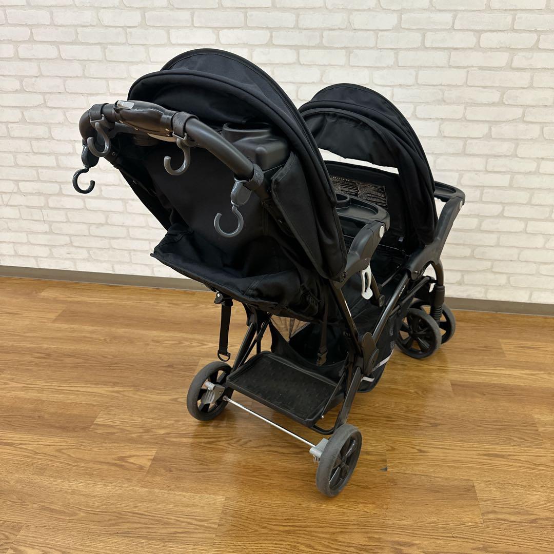 KATOJI 二人でゴーDX ブラック 2人乗りベビーカー