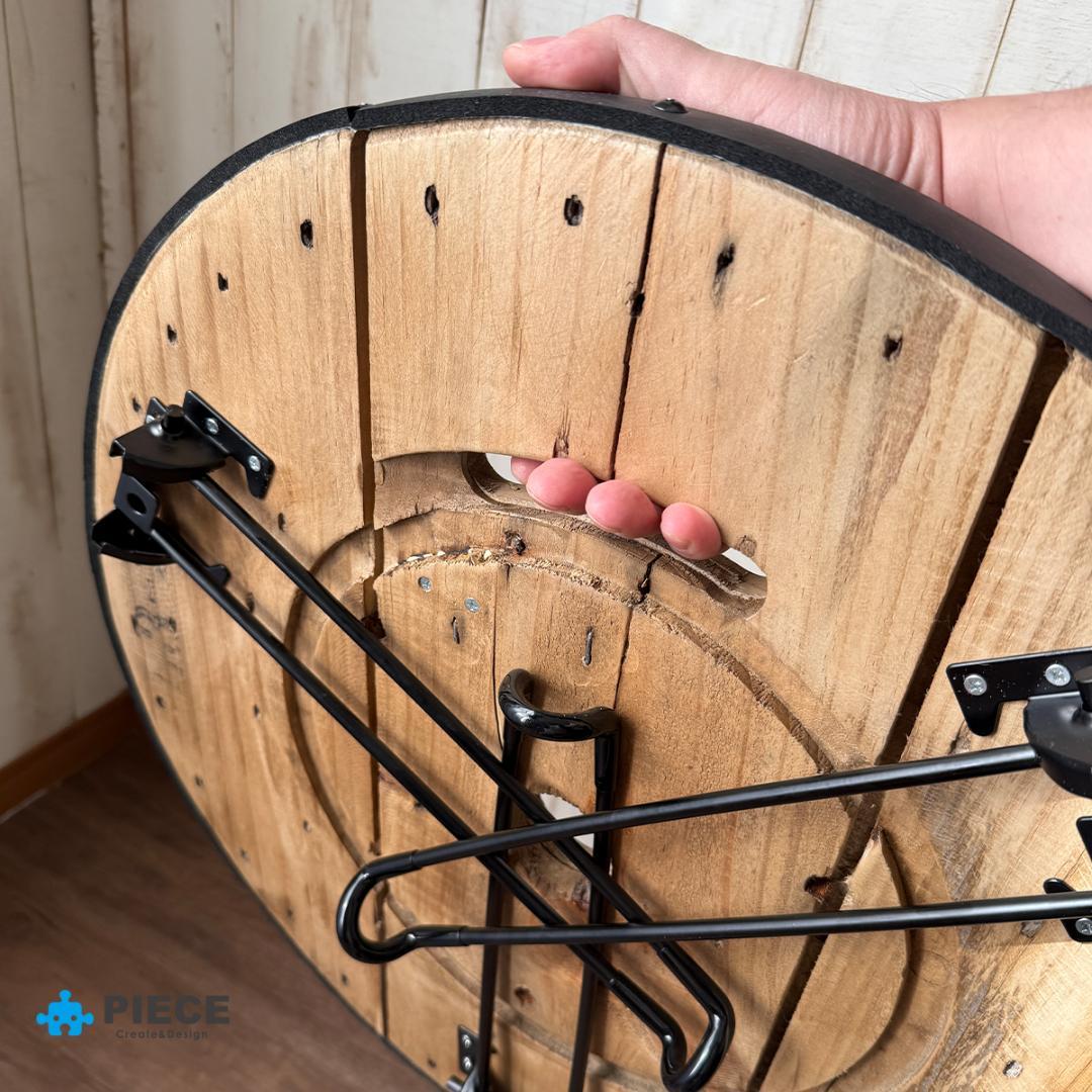 折り畳みテーブル ローテーブル 丸テーブル ちゃぶ台 木製 サイド カフェ 古材