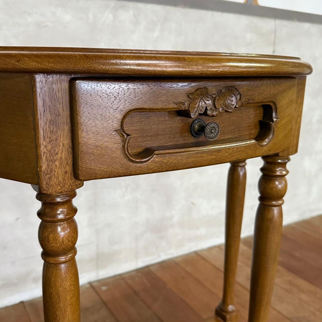 H15K3 D&A YOSHIKAWA オールドメゾン コンソール 葡萄彫刻