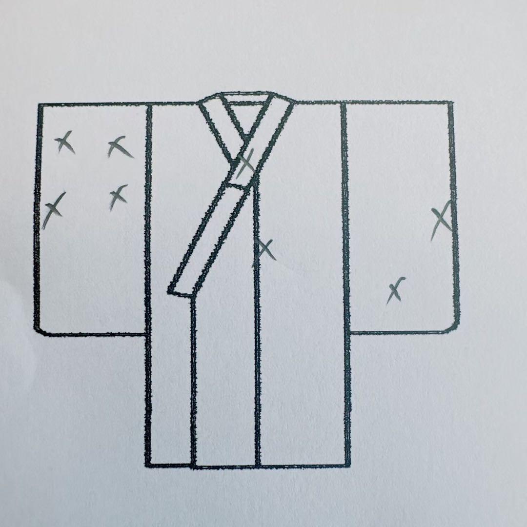 フルセット　七五三　７歳女の子　若草色　扇金糸　黒袋帯のし　半衿付長襦袢7075