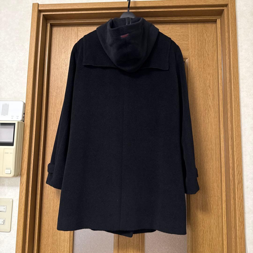 マドモアゼルノンノン　柔らかで軽いダッフルコート　ブラック　説明文お読みください