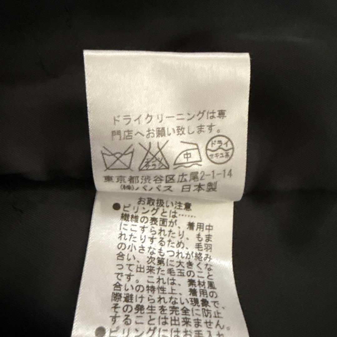 マドモアゼルノンノン　柔らかで軽いダッフルコート　ブラック　説明文お読みください