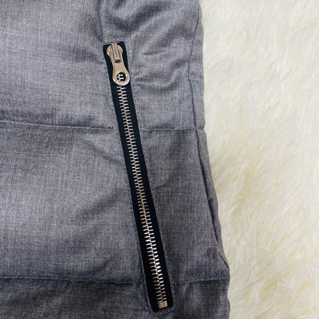 DUVETICA デュベティカ　ダウンベスト ウール ダウン90% グレー 38