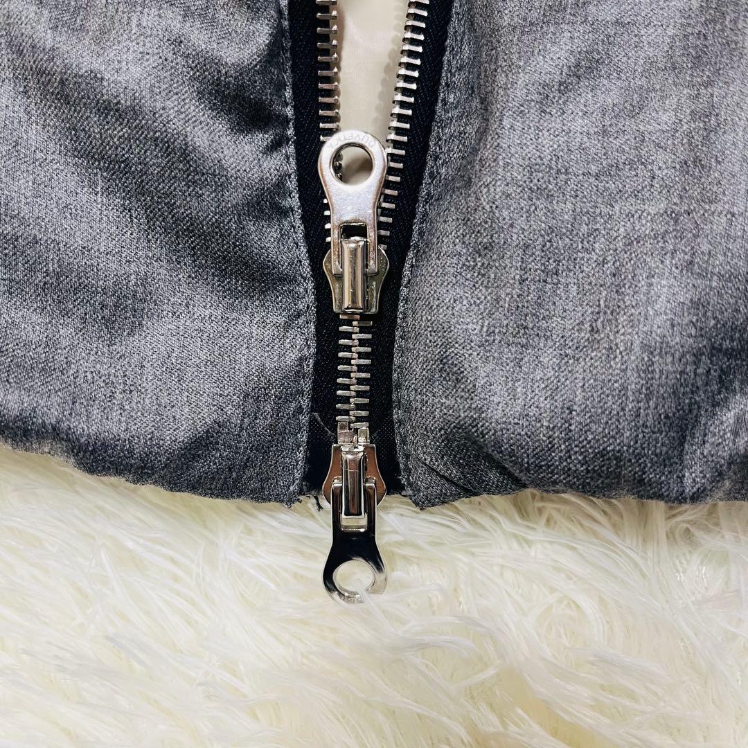 DUVETICA デュベティカ　ダウンベスト ウール ダウン90% グレー 38