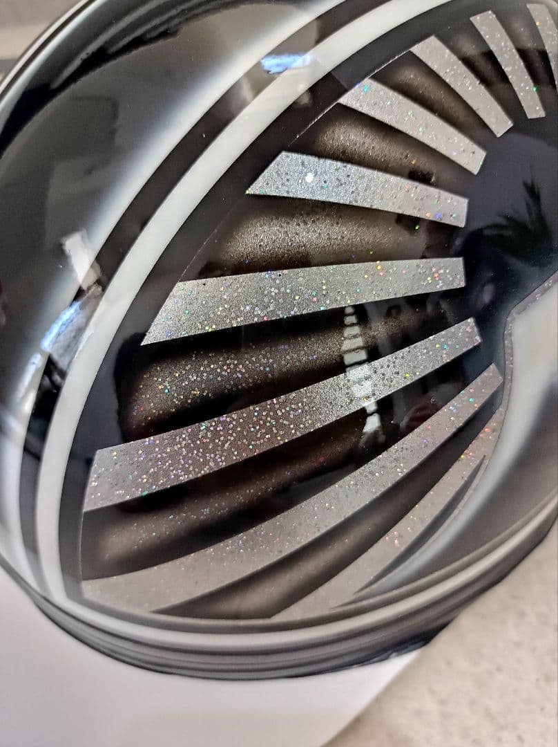 カスタムコルク半　黒富士日章　七色ラメ