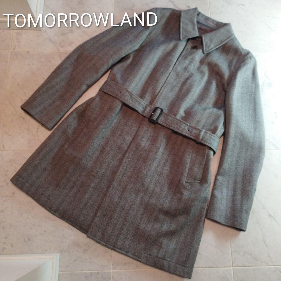 TOMORROWLAND　メンズ グレー ステンカラーコート