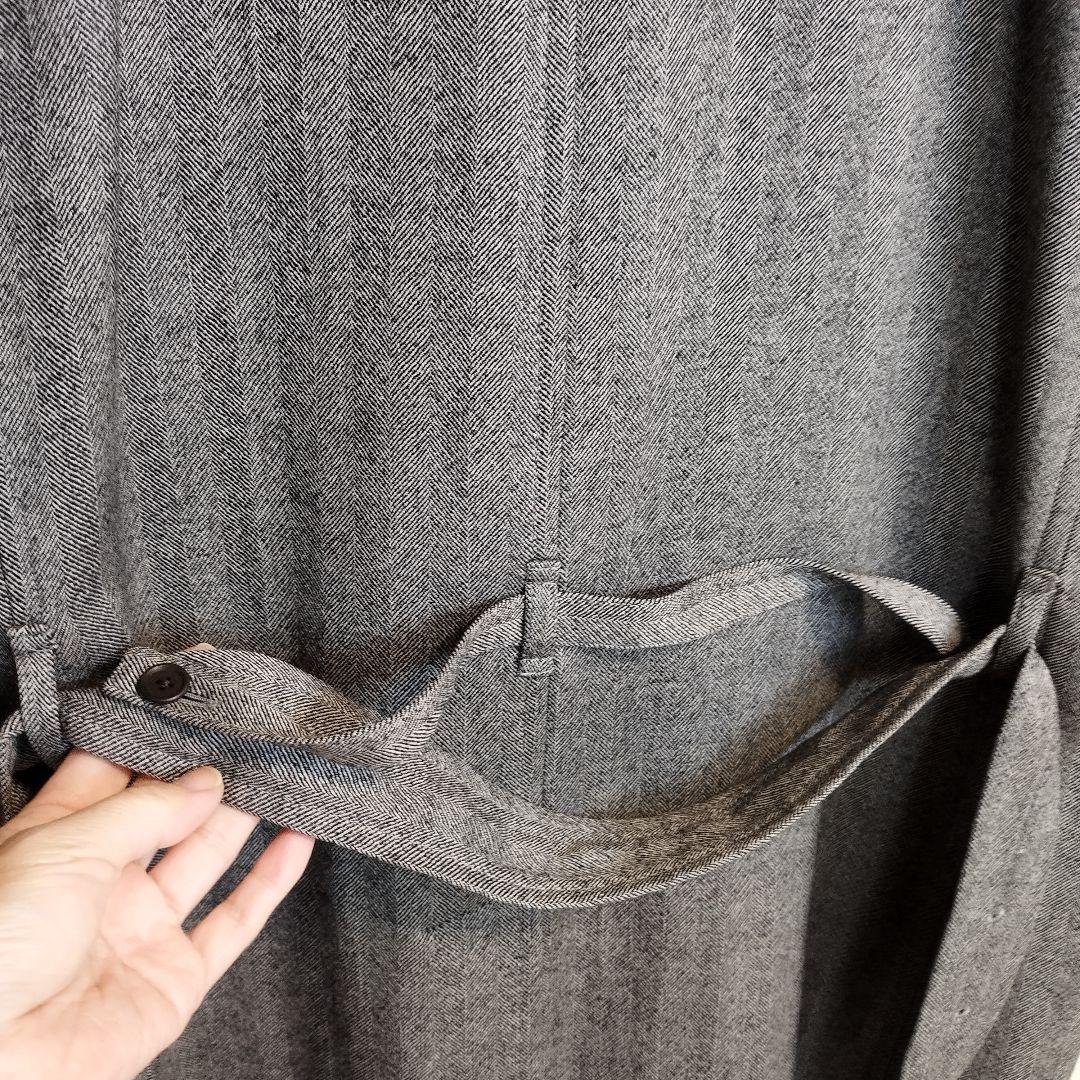 TOMORROWLAND　メンズ グレー ステンカラーコート