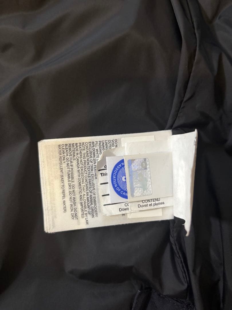   ブラック ダウンジャケット XS