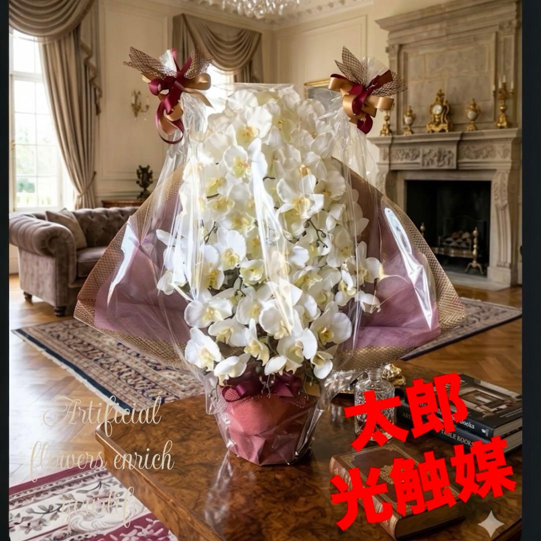 光触媒　人工観葉植物　ウォールグリーン　フェイクグリーン　胡蝶蘭１０本