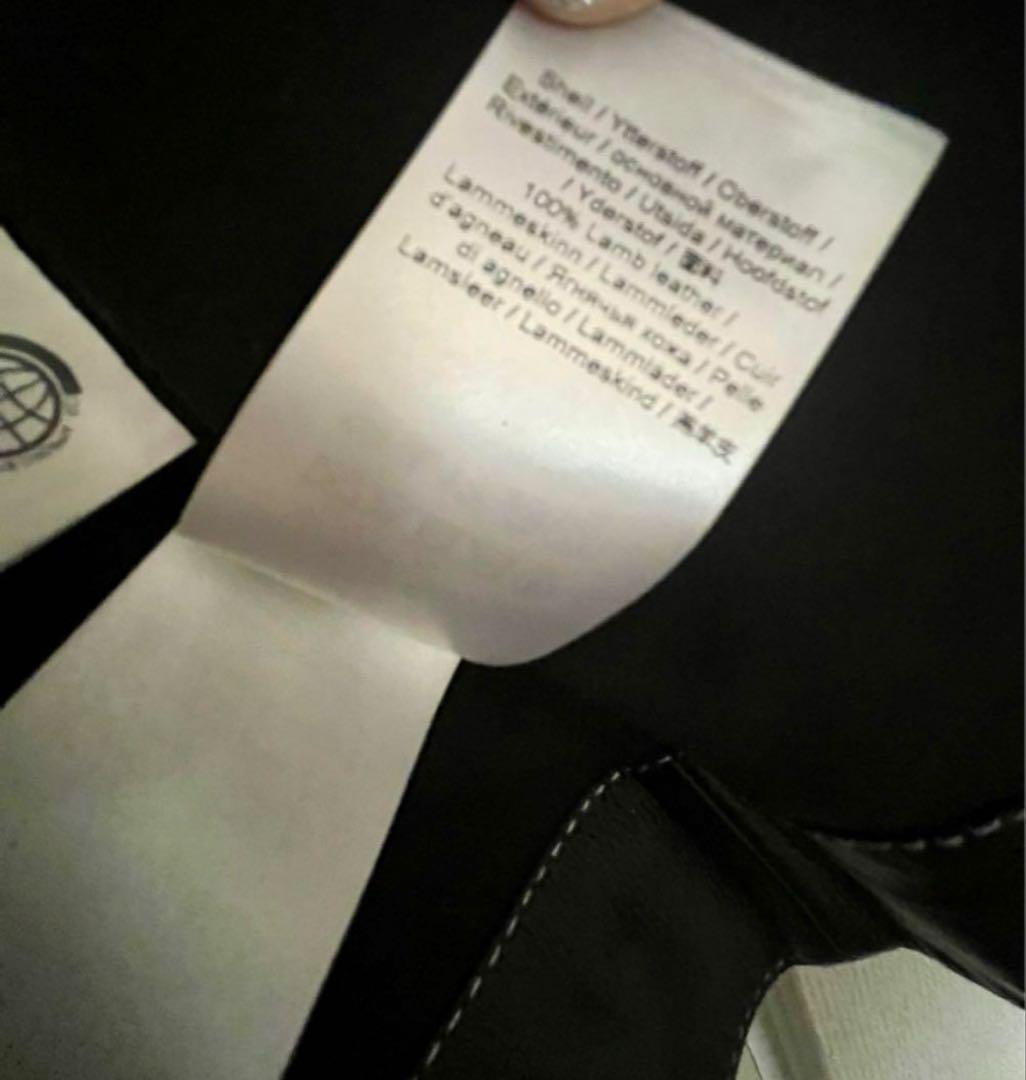 ガニー　GANNI ラムレザーパフスリーブジャケット