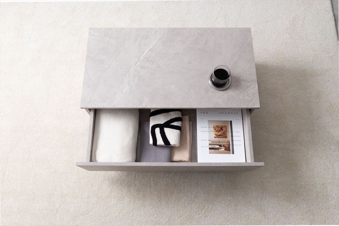 グレーのモダンセンターテーブル