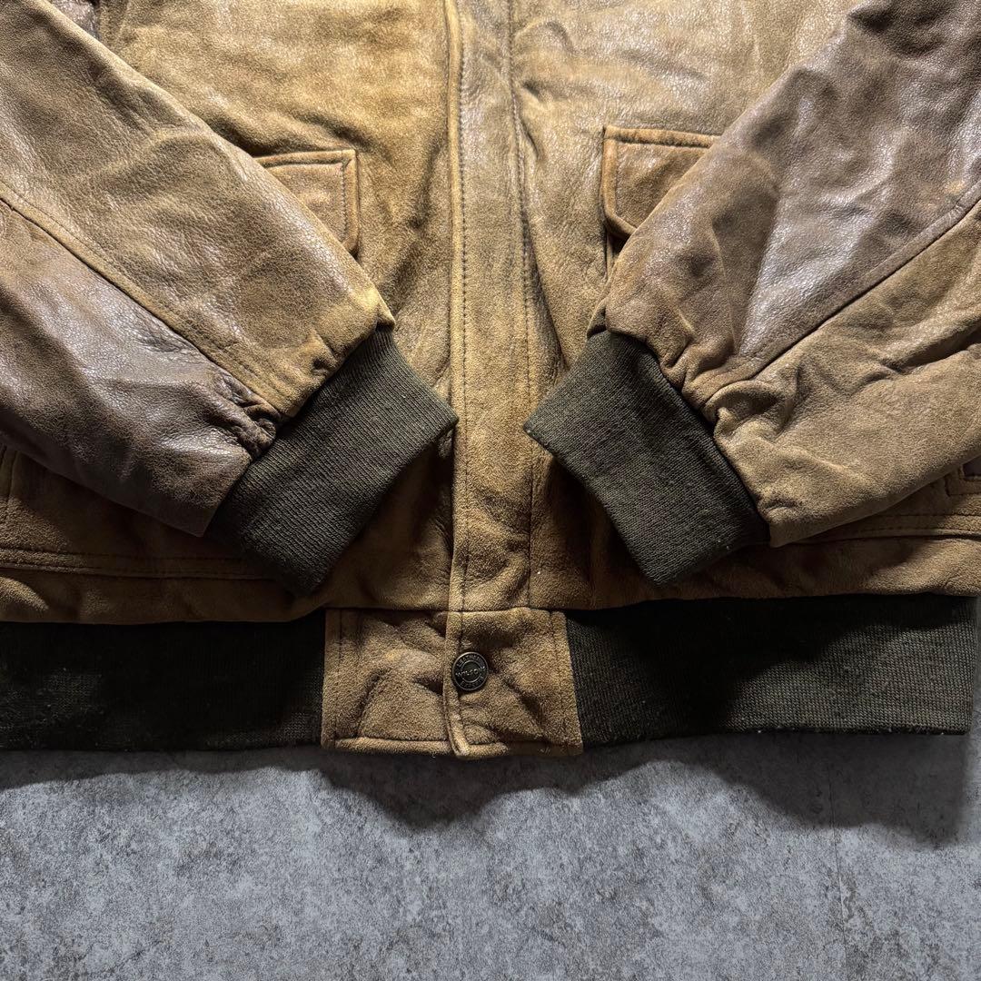 【90s vintage】フライトジャケット　L A2 シンサレート　本革　短丈