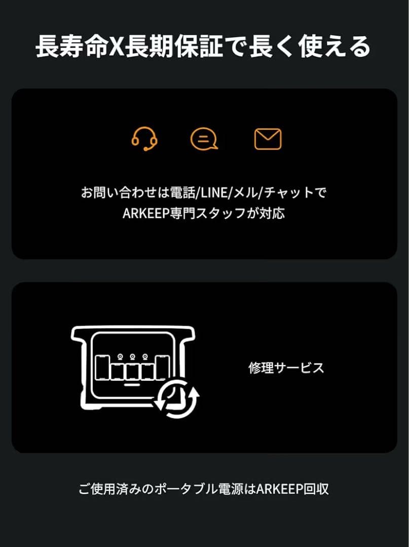 【新品未使用】1152Wh ポータブル電源 防災•車中泊•停電対策 ARKEEP