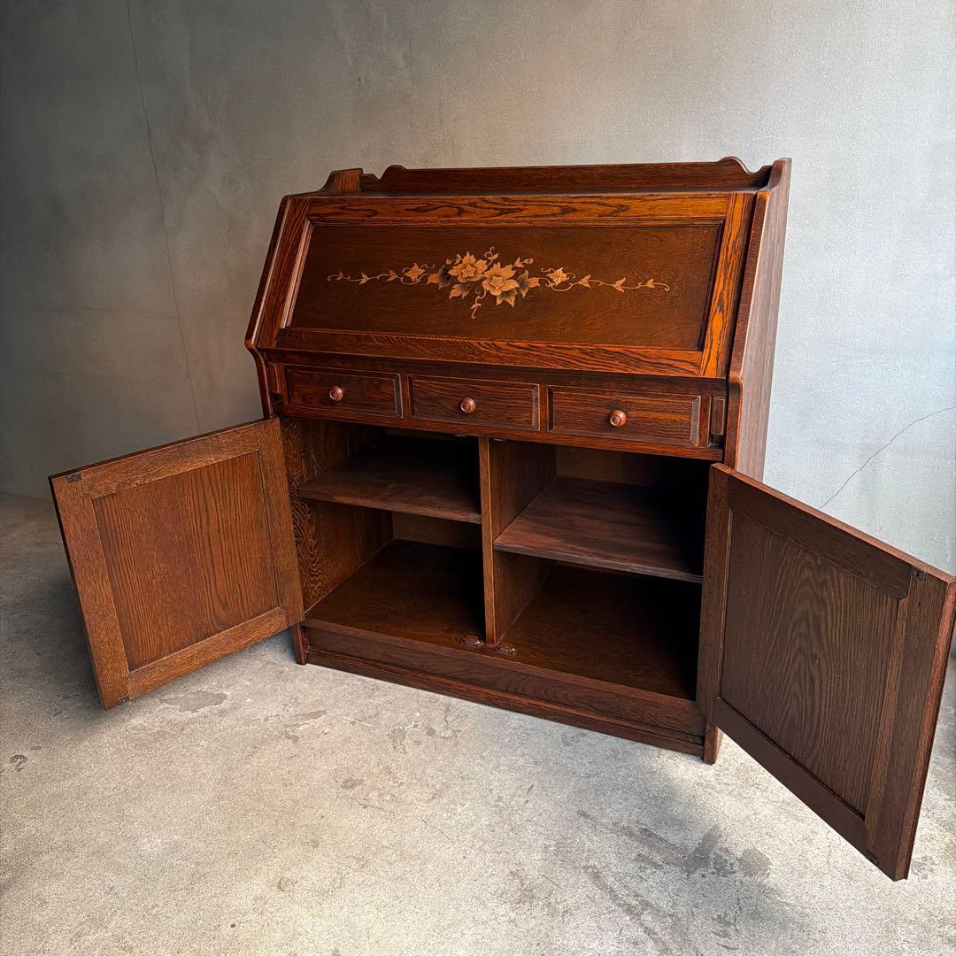 美品　三越　Brugge ブルージュ　ライティングデスク　ライティングビューロー