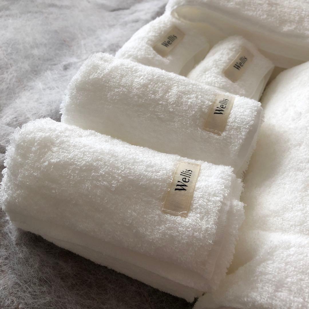 未使用　Wellis フルセット　ナチュラルホワイト　ふわふわなタオルセット
