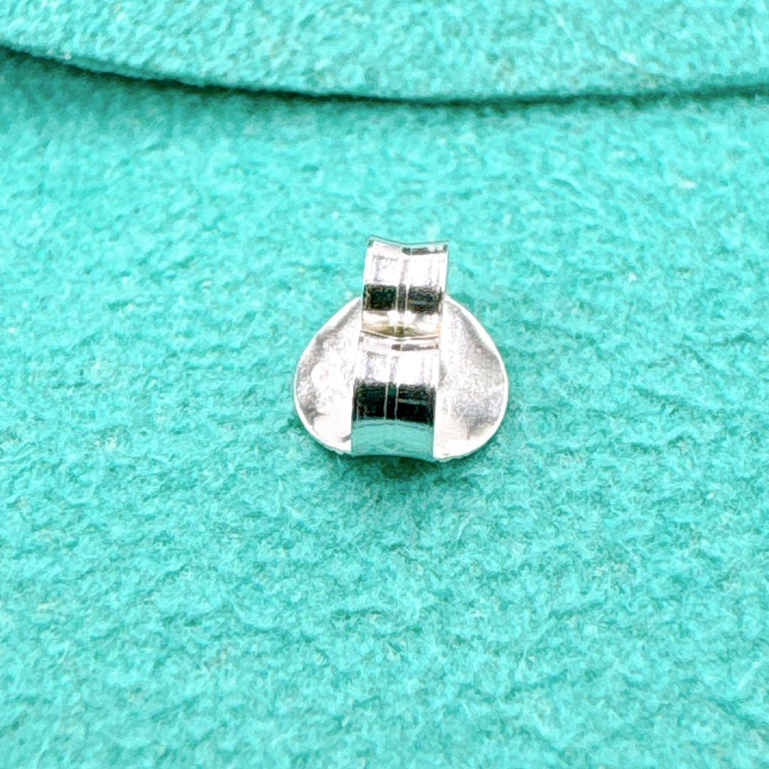 美品 オールドティファニー バンブー スモール ピアス キャッチ社外品 シルバー