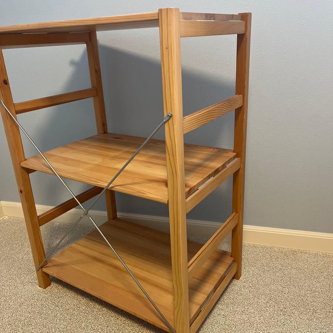 無印良品　木製 2段オープンシェルフ