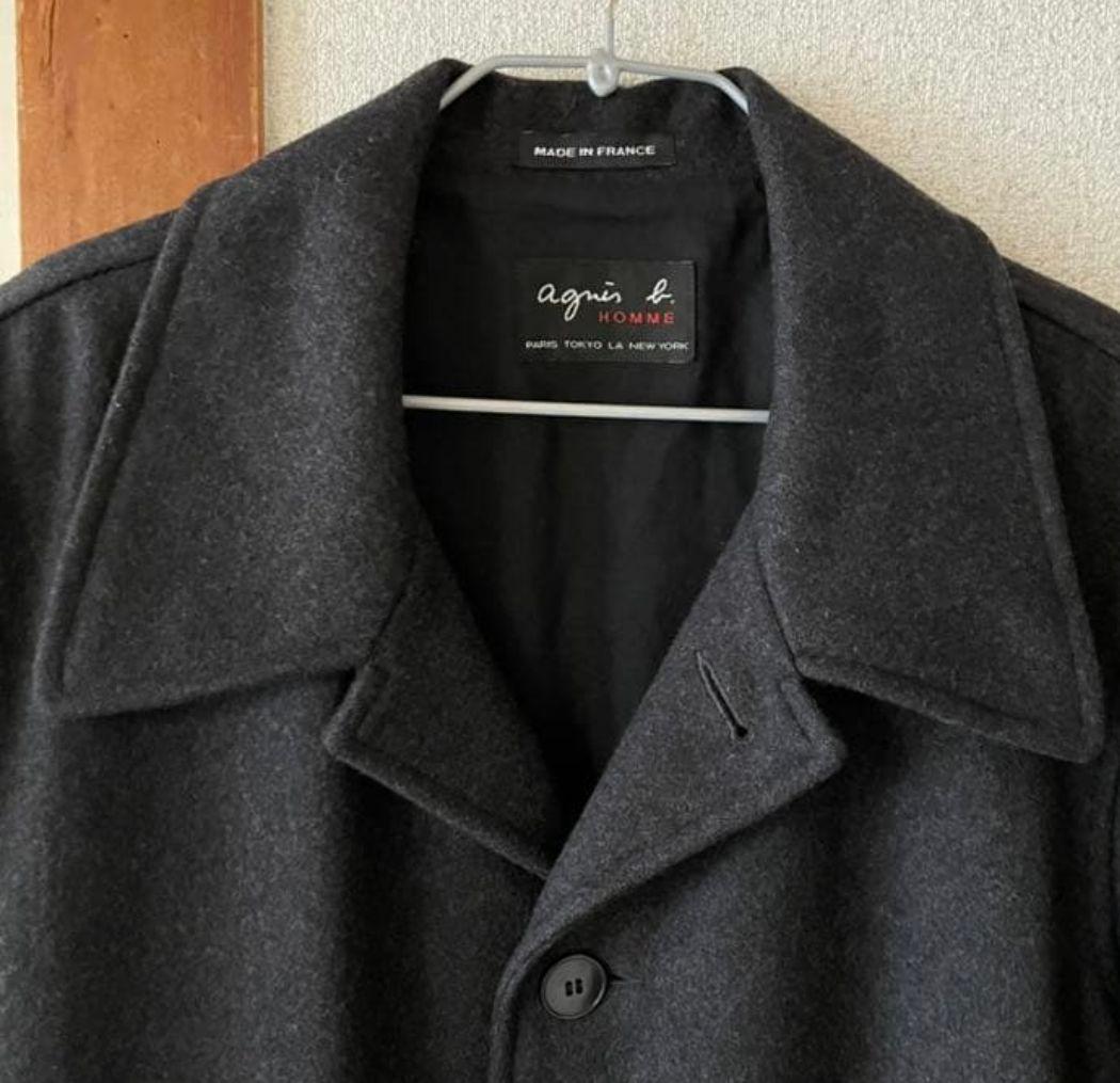 agnes b. homme ロングコート フランス製 ウール100％