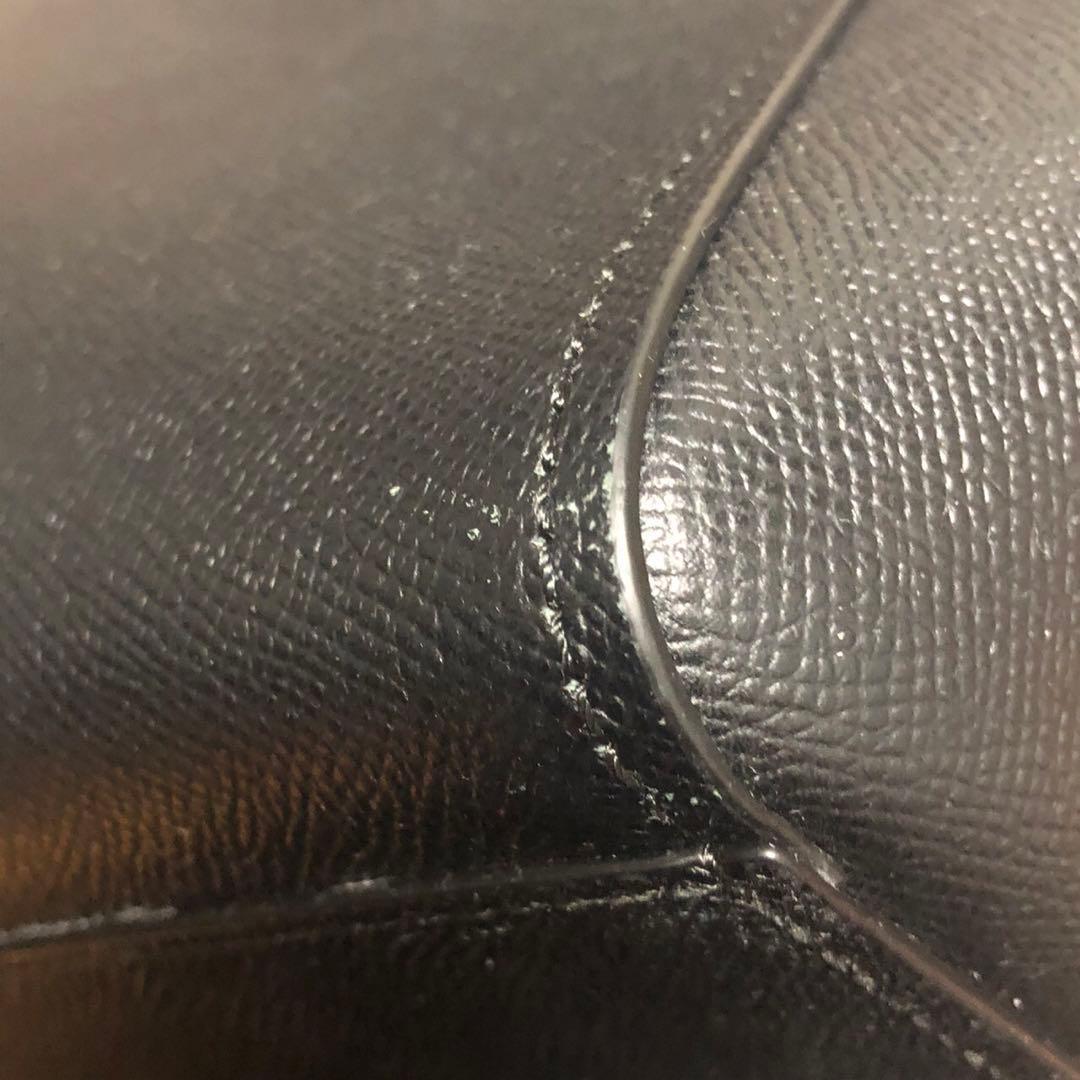 るるちゃ COACH コーチ トートバッグ レザー シボ革 ブラック 黒