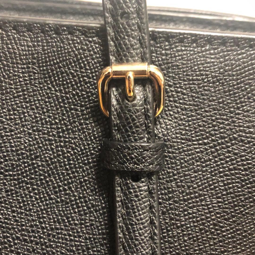 るるちゃ COACH コーチ トートバッグ レザー シボ革 ブラック 黒