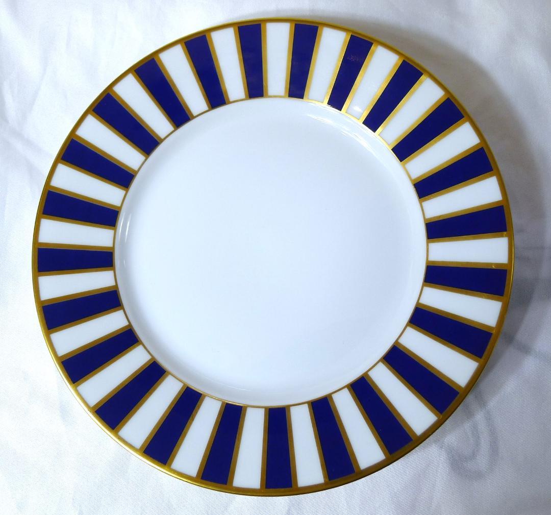 ☆【リチャードジノリ】アマデウスブルーGlaudio プレート19.5㎝単品美品