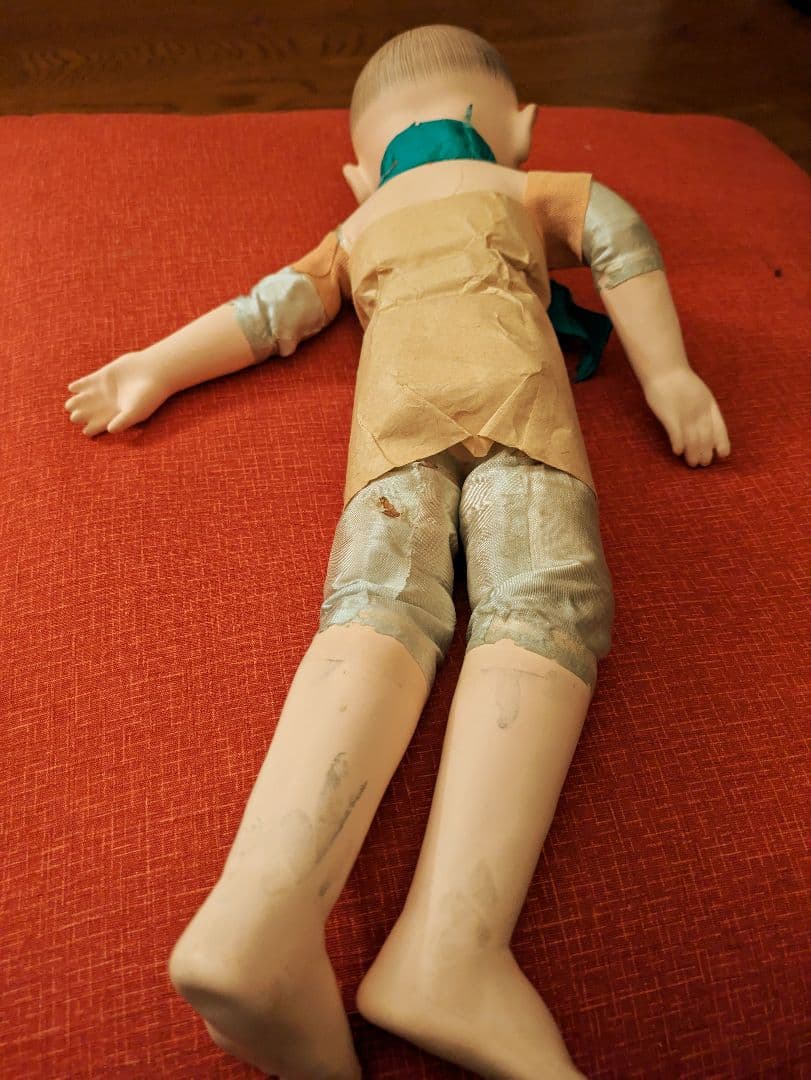 J*！様 昭和初期　12号 市松人形　在銘　ビスクドール　日本玩具人形類統制協会