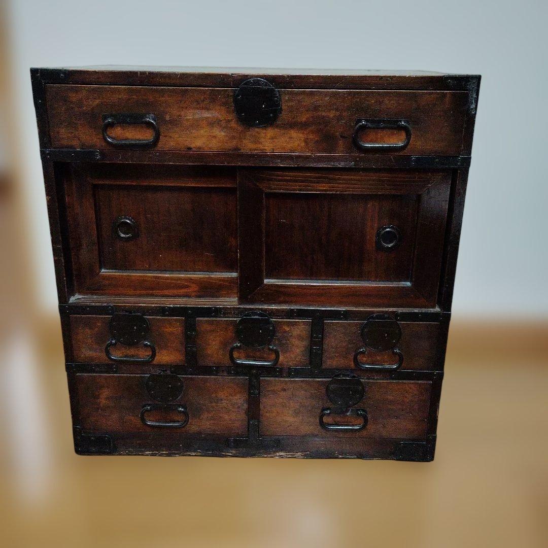 ●古道具●和箪笥 古箪笥 引き出し 家具 インテリア アンティーク江戸 明治