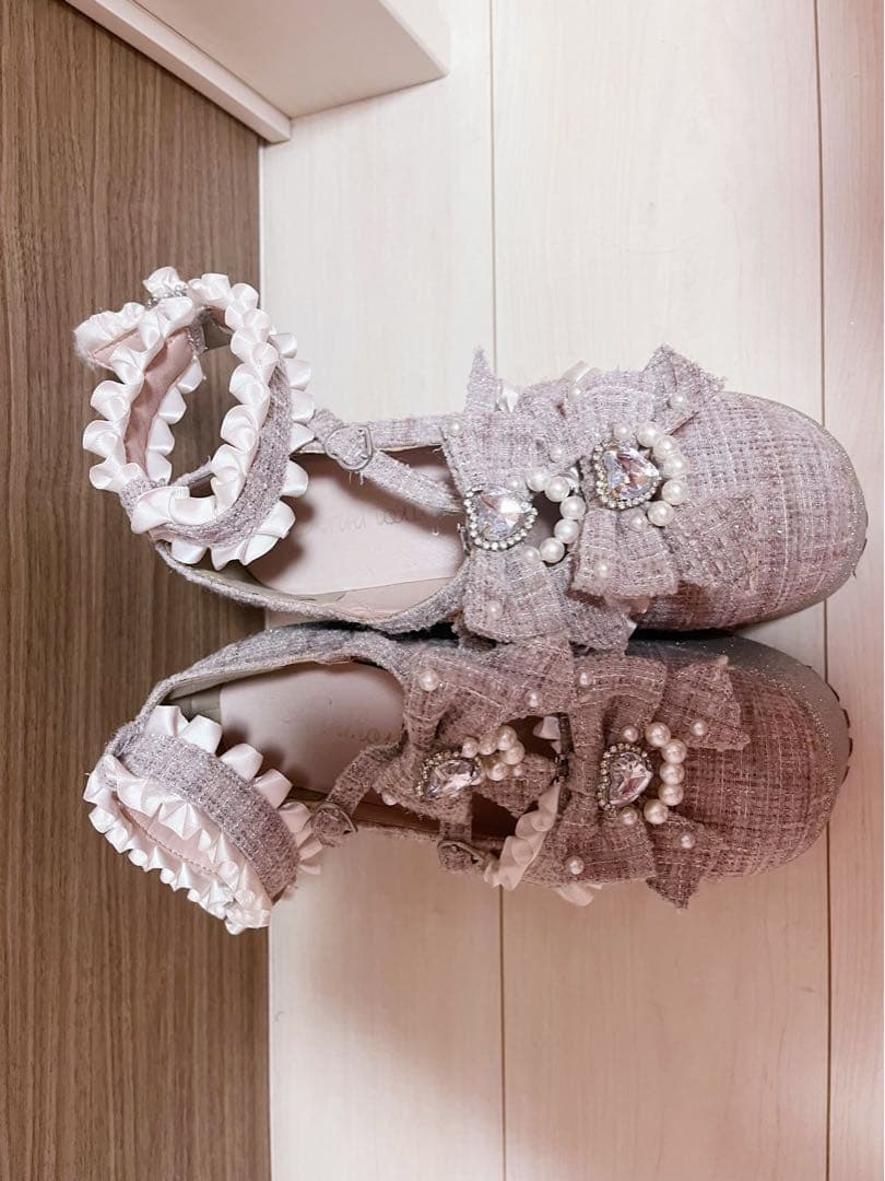 Ank Rouge 厚底 ツイード 靴