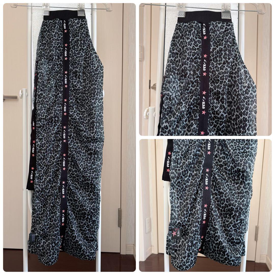 希少！【新品】《M.D.O》フィットネス★パンツ　ヒョウ柄メッシュ素材・男女兼用