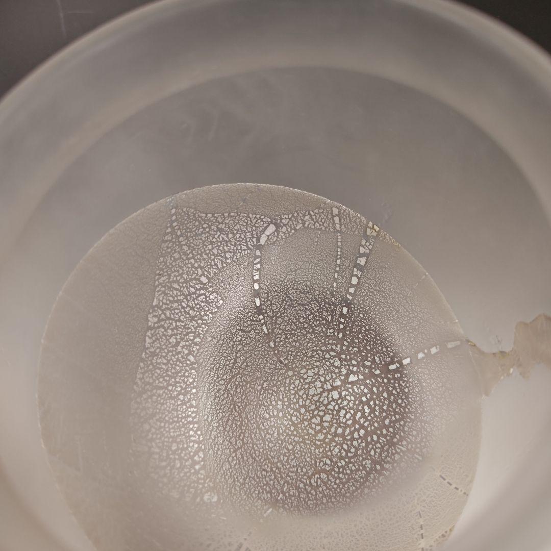 イ942 水指『高橋幸夫作』『ガラス硝子　水指　共箱』茶道具