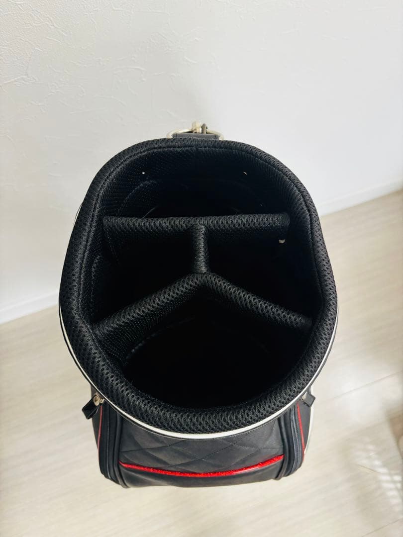 ディズニー Minnie Style ゴルフバッグ キャディバッグ 黒/赤